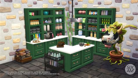 Small Spaces Pantry Cc Pack For The Sims Sixam Cc