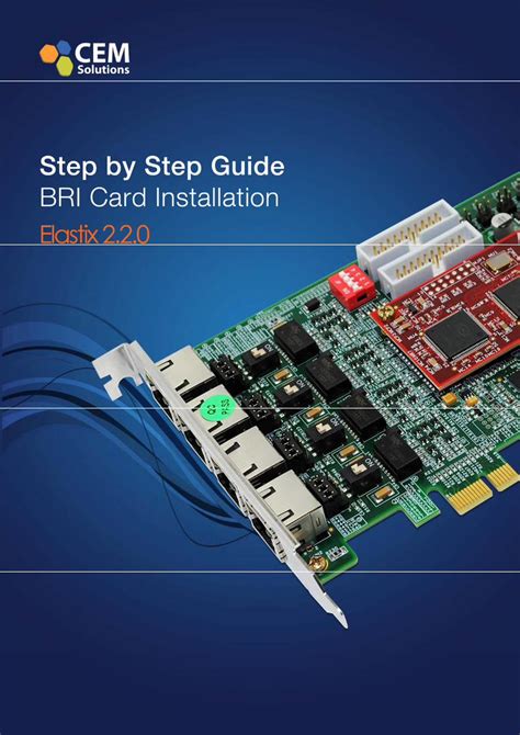 Pdf Step By Step Guide Cem Solutions Bri Card