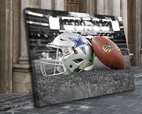 Dallas Cowboys Black & White Canvas Art – My Idea Sports Canvas