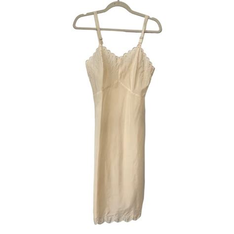 Barbizon Dresses Barbizon Vintage S Slip Women Cream Scalloped