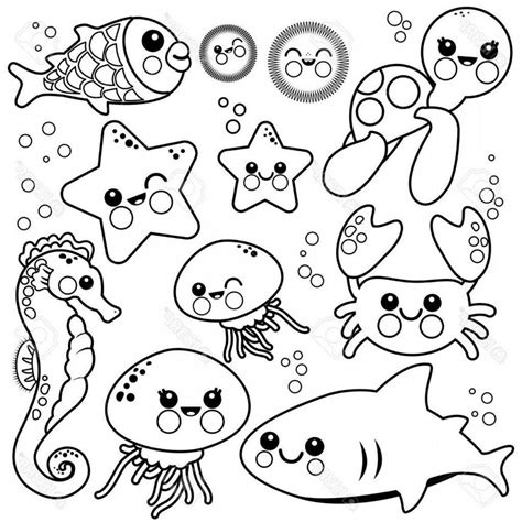 Sea Creature Coloring Page