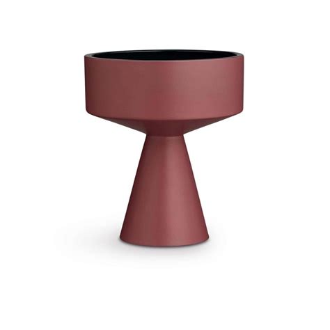 Fiora Flowerpot H33 cm | Kähler | Flower pots, Candlesticks, Bordeaux