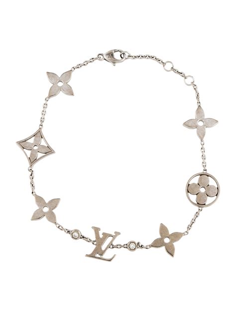 Louis Vuitton K Diamond Idylle Blossom Monogram Station Bracelet