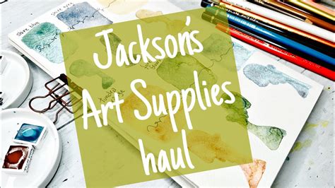 Jackson’s Art Supplies Haul Watercolor Paper Schmincke Supergranulating Faber Castel