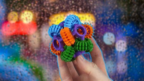 Amazing Fidget Toy D Printed Mechanical Gear D Print Youtube