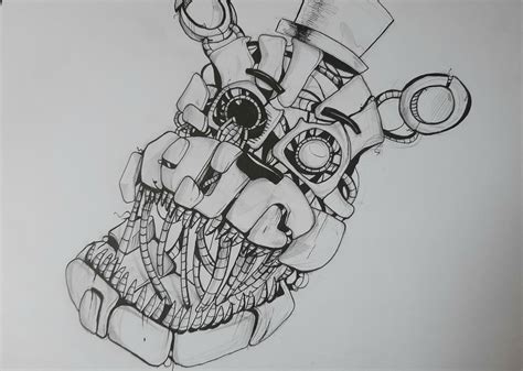 Molten Freddy Sketch Hes Pretty Fun To Draw Rfivenightsatfreddys