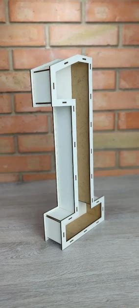 Подарочная коробка в виде цифры из ДВП под наполнение Номер 1 – фото ...