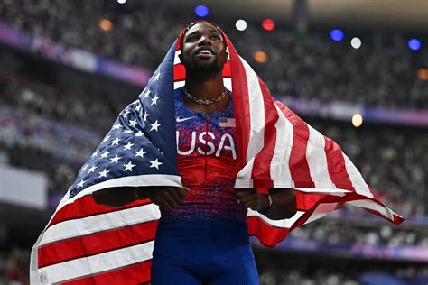 American Sprinter Noah Lyles Wins Gold In Meters At Paris Olympics