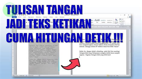 Cara Mengubah Tulisan Tangan Menjadi Teks Ketikan Word Youtube