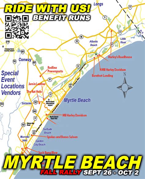 Fall Bike Rally Myrtle Beach 2024 Map Halie Kerrill