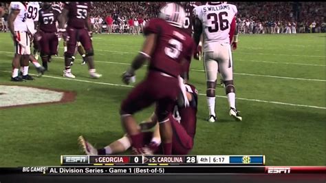 2012 Usc Vs Georgia Connor Shaw 7 Yd Td Run Youtube