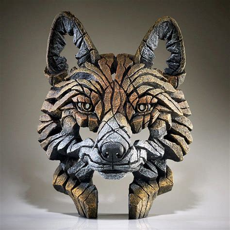 Fox Bust Edb14 Edge Sculpture By Matt Buckley