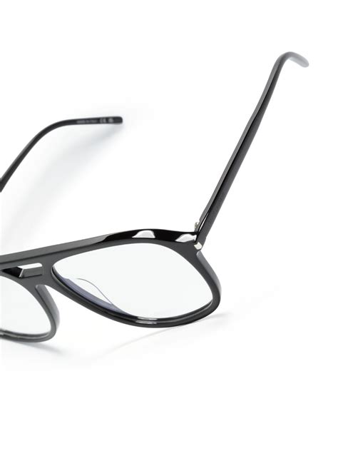 Saint Laurent Eyewear Lentes Con Armazón Estilo Piloto Negro