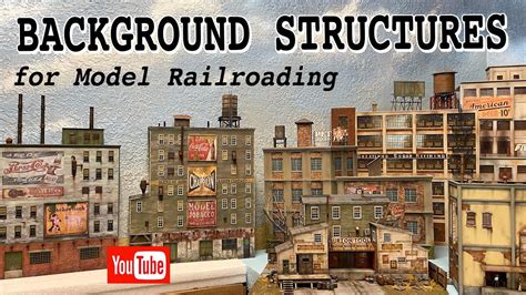 Printable Model Railroad Backdrop Buildings