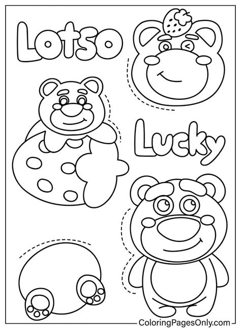 Lotso Bear Coloring Pages Coloringpagesonly In Toy