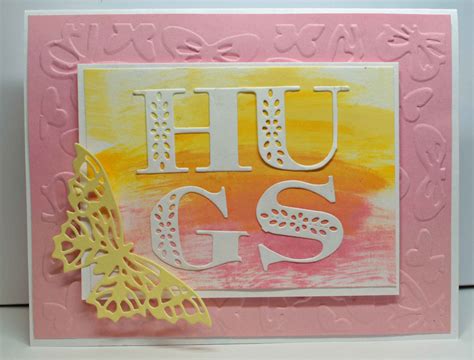 Hugs Card For Mothers Day Using Papertrey Ink Die Papertrey Ink