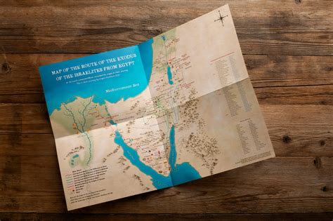 Map of the Route of the Exodus of the Israelites From Egypt, Bible Maps, download Printable - Etsy