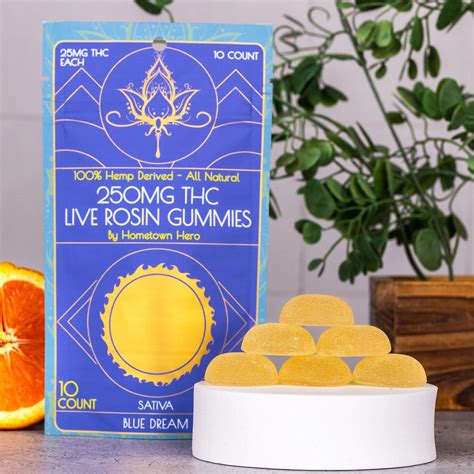 Delta 9 Live Rosin Gummies Blue Dream Wonders Of Nature