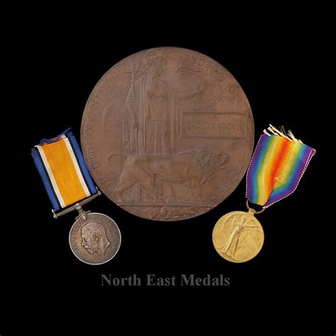 Great War Medal Pair and Plaque, Thomas Brown, Lincolnshire Regiment ...