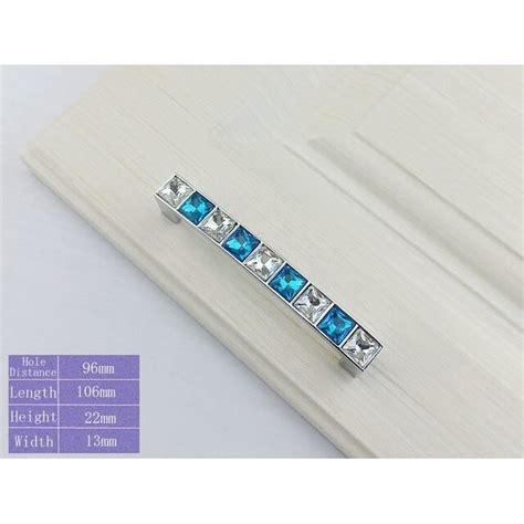 Bouton De Meuble Light Blue Mm Poign E De Meuble En Verre De Cristal