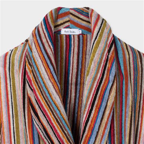 Lyst Paul Smith Men S Signature Striped Towelling Dressing Gown For Men