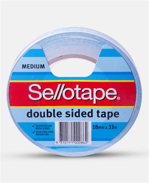 Sellotape Narrow Double Sided Tape 12mm X 33m Pack 6