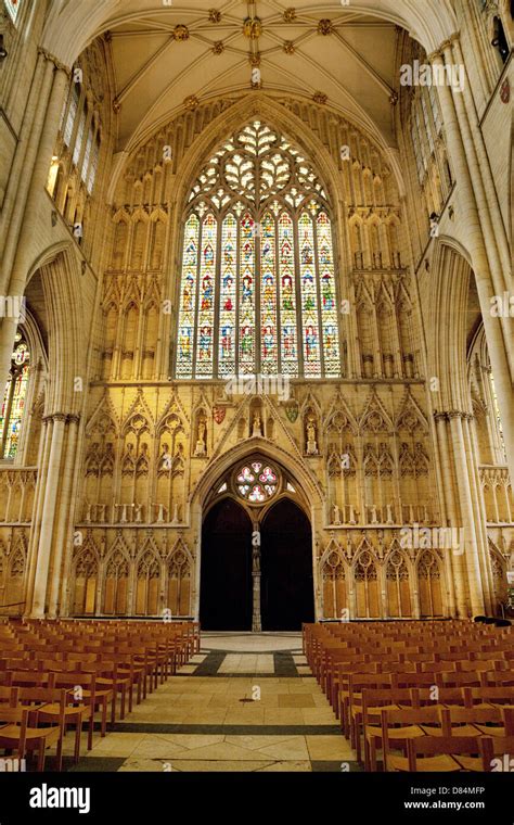 The Great West Door Doors And West Window Interior Of York Minster