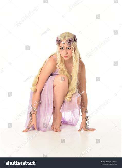 Full Length Portrait Blonde Fairy Girl Stock Photo Shutterstock