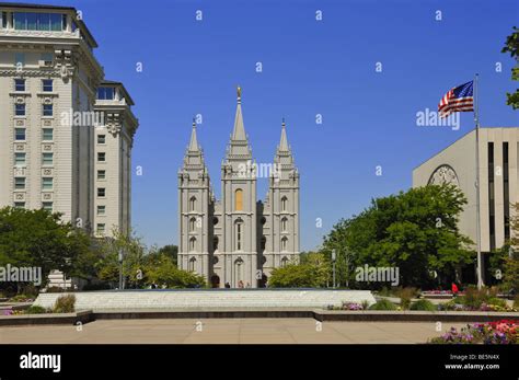 The Mormon Temple At Temple Square Is At The Heart Of Salt Lake City