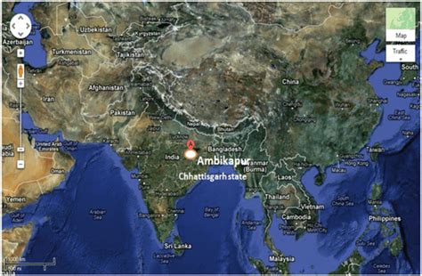 Ambikapur Region Geographically Located At 23° 07′ 23′′ N Latitude