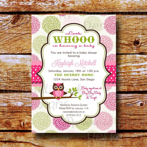 Owl Baby Shower Invitations Baby Shower Pinterest