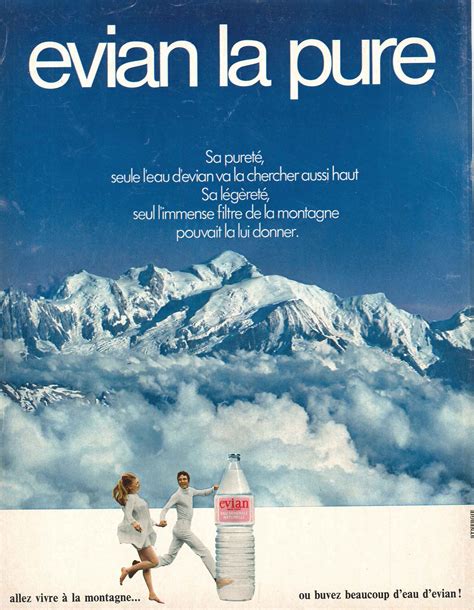 Evian. Paris Match n°1167 du 18 septembre 1971. | Evian, Water, Vintage food posters