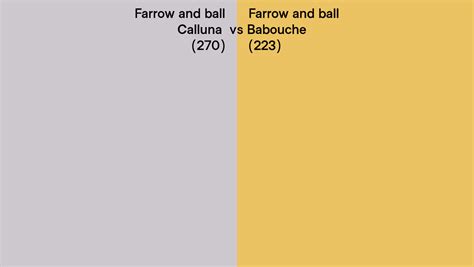 Farrow And Ball Calluna Vs Babouche Side By Side Comparison