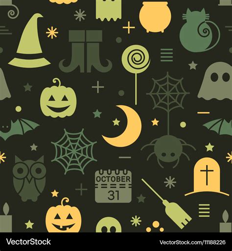 Seamless Halloween Pattern Royalty Free Vector Image