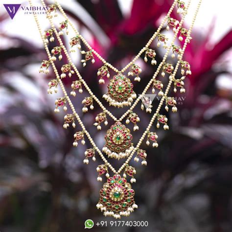 Pearl Necklace Designs By Vaibhav Indian Jewellery Designs Pearl