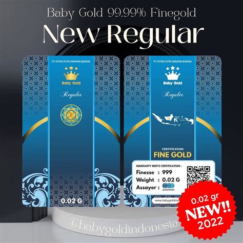 Jual Emas Kecil Baby Gold New 0 02 Asli 24 Karat Mini Gold Emas Mini