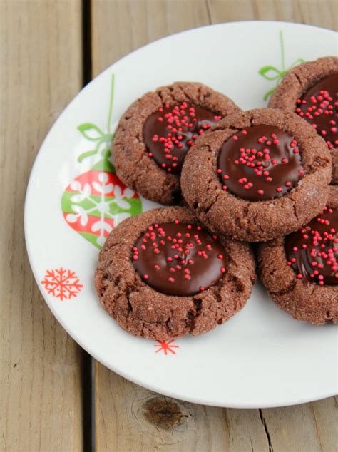 Chocolate Cherry Thumbprint Cookies Rachel Cooks