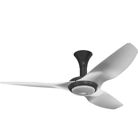 Big Ass Fans Inch Haiku Ceiling Fan Low Profile Mount W Downlight In Black Brushed Aluminum
