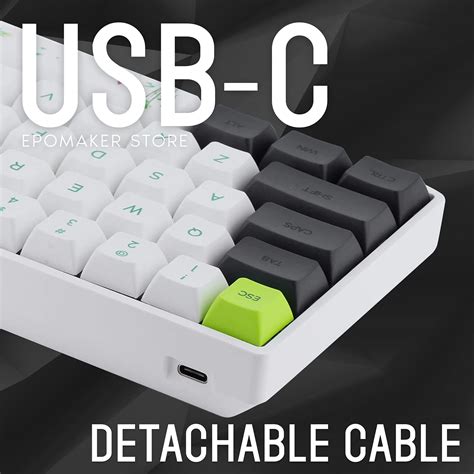 EPOMAKER SKYLOONG SK61 61 Keys Hot Swappable Mechanical Keyboard With RGB Backlit NKRO Water