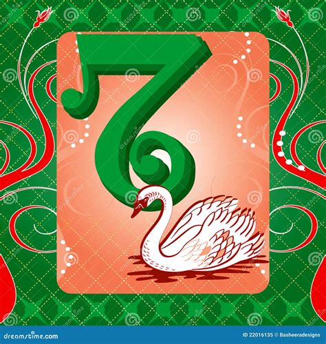 7th Day Of Christmas Stock Vector Illustration Of Christmas 22016135