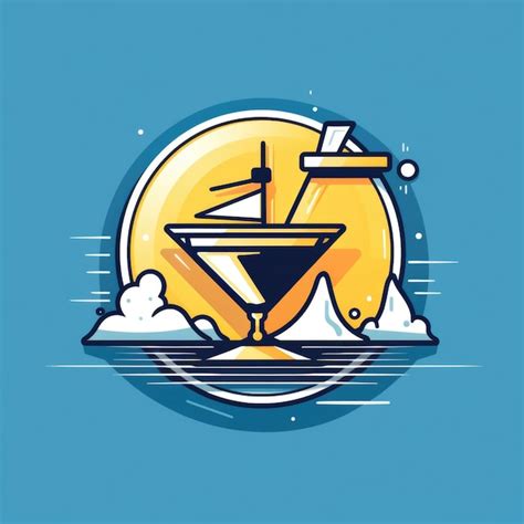 Premium AI Image Cruise Cocktail Mascot For A Company Logo Generative AI