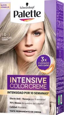 Tinte Palette Intensive Color Creme Rubio Plata Cenizo