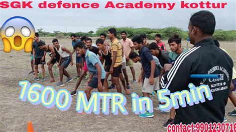 Agniveer Mtr Running Minut Running Time Sgk Defence Academy