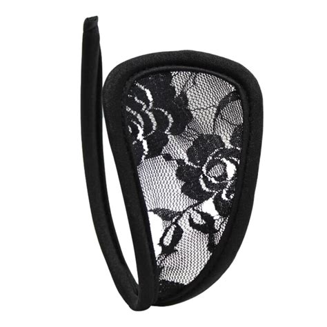 Womens Floral Lace C String Underwear Invisible Sexy Lingerie Solid