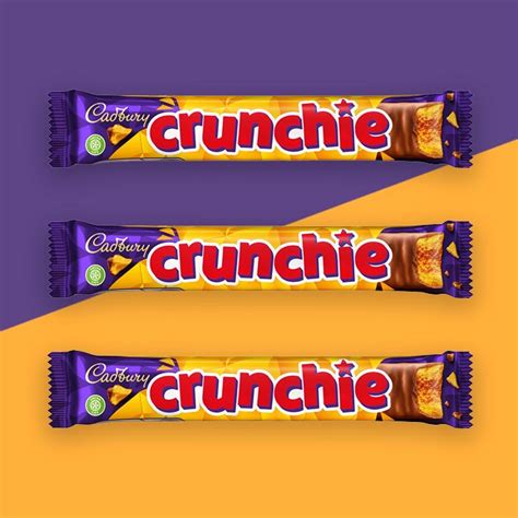 5x Cadbury Crunchie Single Bar Snack Saver