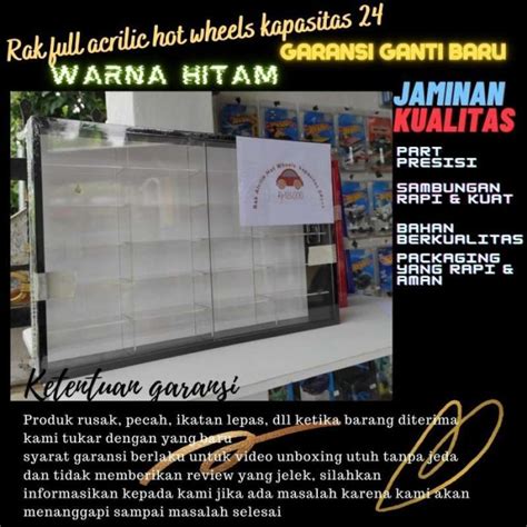 Promo Rak Rack Hotwheels Hot Wheels Display Case Full Acrilic Hitam Muat 24 Diskon 23 Di Seller
