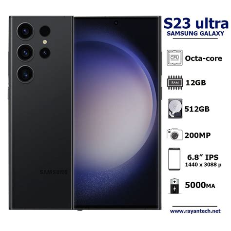 گوشی موبایل سامسونگ مدل Samsung Galaxy S23 Ultra 12-512 - رایان تک ...