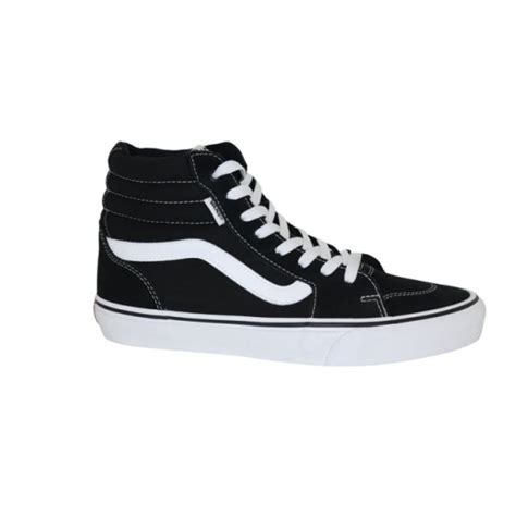 Tênis vans filmore old skool black white cano alto em Promoção na