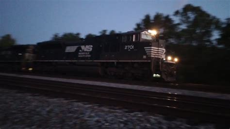 Evening Railfanning With Foreign Power And An Ns Sd M Leading C