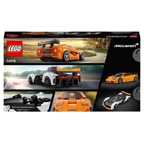 LEGO Speed Champions 76918 McLaren Solus GT & McLaren F1 LM Toy Cars ...